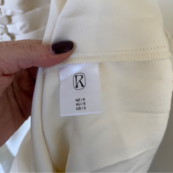 NWT RMN Studio Sloane Maxi Dress with Pockets in Ivory - Picture 12 of 13